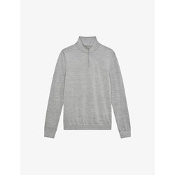  Reiss Blackhall zipped funnel-neck merino-wool jumper