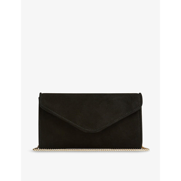  Lk Bennett Dominica suede clutch bag