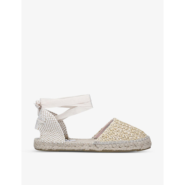 Manebi Yucatan contrast-sole cotton mules