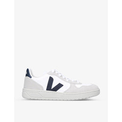  Veja Women's V-10 logo-embroidered mesh low-top trainers