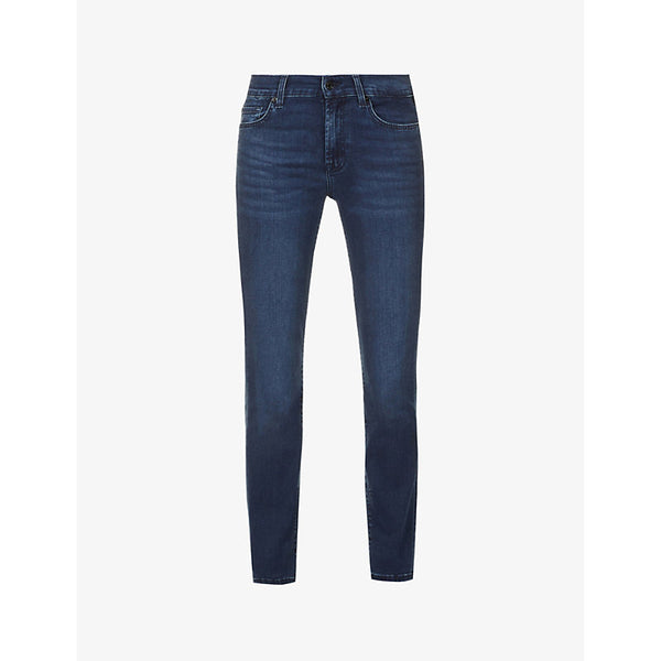 7 For All Mankind Roxanne slim-fit mid-rise stretch-denim jeans