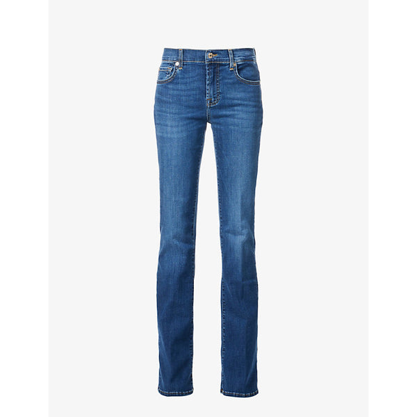 7 For All Mankind Bootcut mid-rise stretch-denim jeans