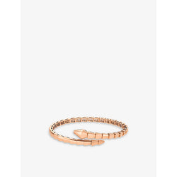 Bvlgari Serpenti Viper 18ct rose-gold bangle bracelet | BVLGARI