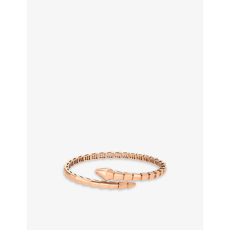 Bvlgari Serpenti Viper 18ct rose-gold bangle bracelet | BVLGARI