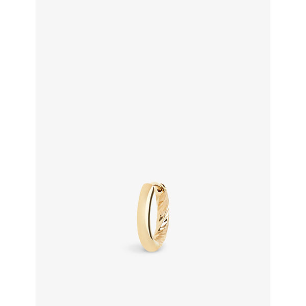 Maria Black Hyde 14ct yellow-gold single huggie earring