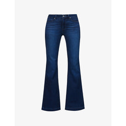  Paige Genevieve flared-leg high-rise stretch-denim jeans