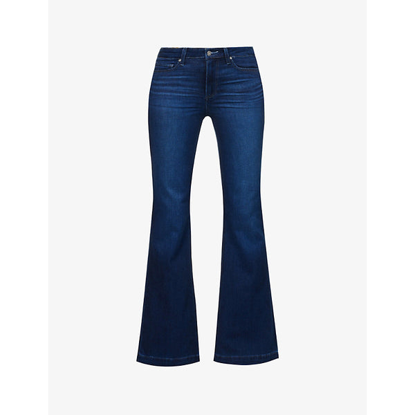  Paige Genevieve flared-leg high-rise stretch-denim jeans