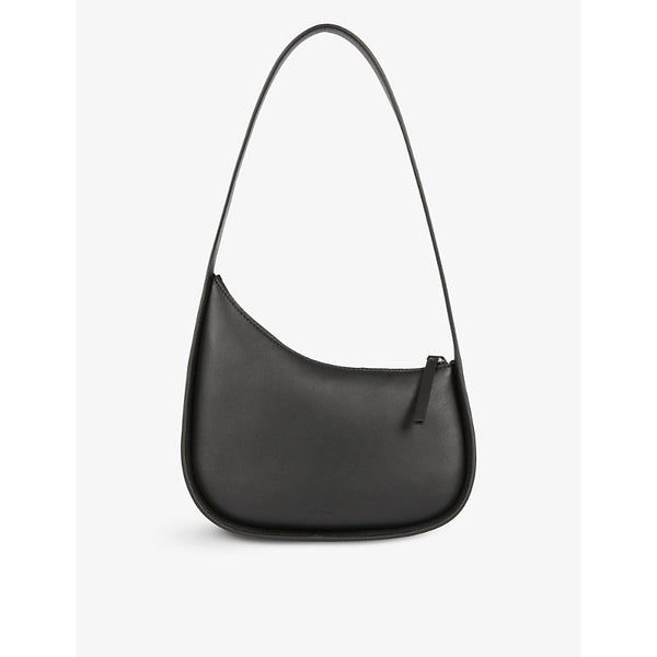 The Row Half Moon leather shoulder bag