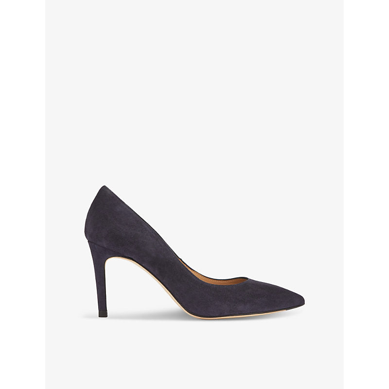 Lk Bennett Fern pointed-toe suede heeled courts | Lk Bennett