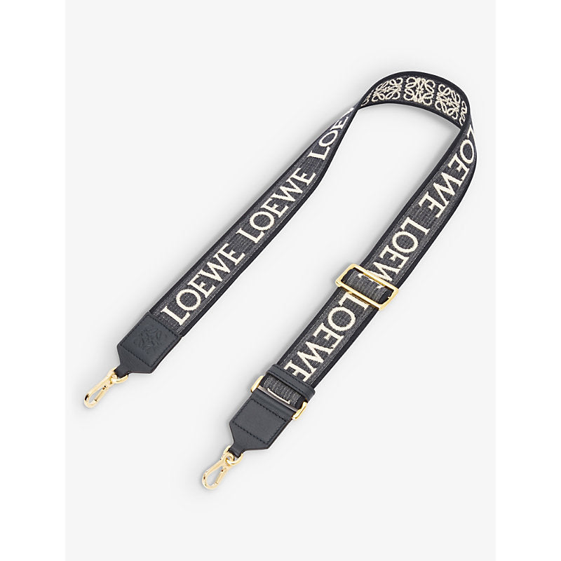  Loewe Anagram logo-print cotton-blend bag strap