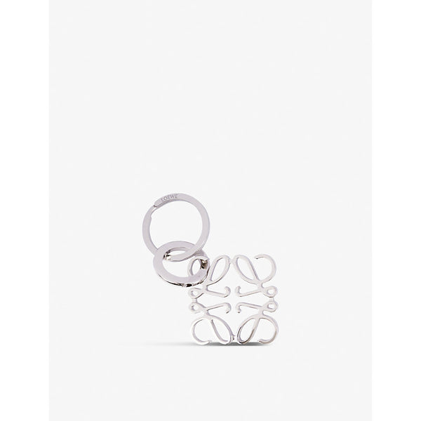 Loewe Anagram logo-engraved brass keyring