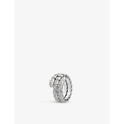 Bvlgari Serpenti Viper 18ct white-gold and 1.22ct brilliant-cut diamond ring