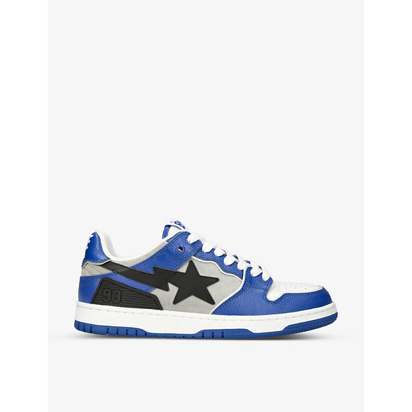 A Bathing Ape BAPE SK8 STA #1 M2 leather and suede low-top trainers | A Bathing Ape