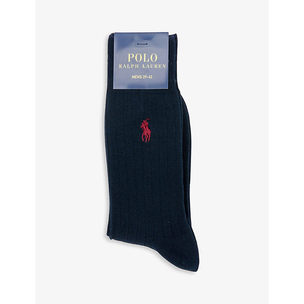 Polo Ralph Lauren Logo-embroidered stretch-cotton blend socks