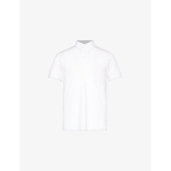 Emporio Armani Logo-print woven polo shirt