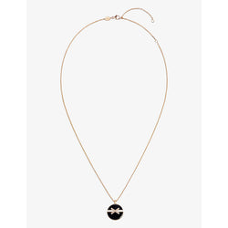 Chaumet Jeux de Liens Harmony 18ct rose-gold, 0.08ct brilliant-cut diamond and onyx necklace