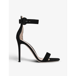 Gianvito Rossi Portofino open-toe suede heeled sandals