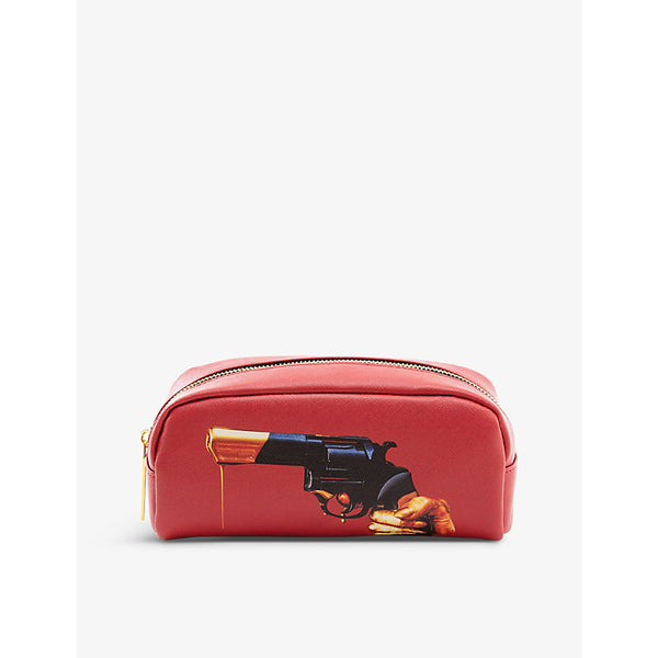 Seletti wears TOILERPAPER Revolver faux-leather cosmetics bag 20.5cm x 7cm