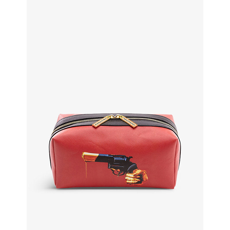  Seletti wears TOILERPAPER Revolver faux-leather wash bag