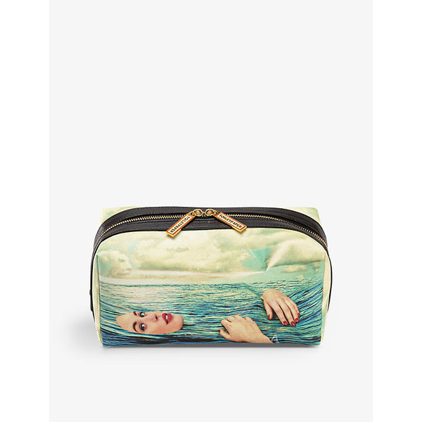 Seletti wears TOILERPAPER Sea Girl faux-leather wash bag