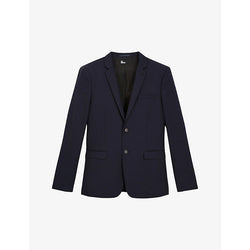  The Kooples Straight-cut single-breasted wool blazer