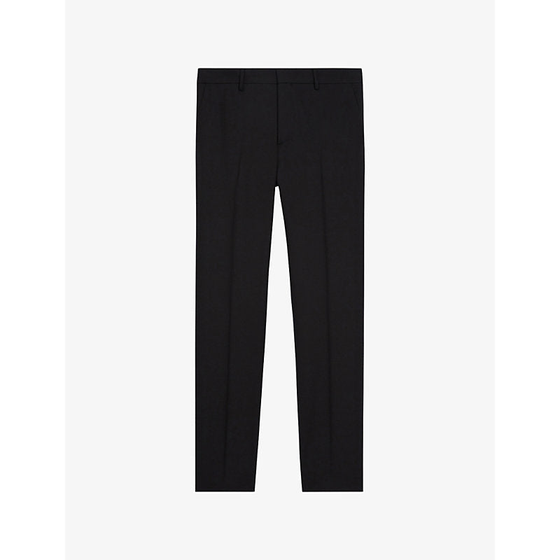  The Kooples Slim-fit straight-leg wool suit trousers