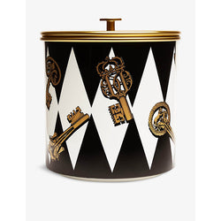 Fornasetti Chiavi oro e Rombi ice bucket