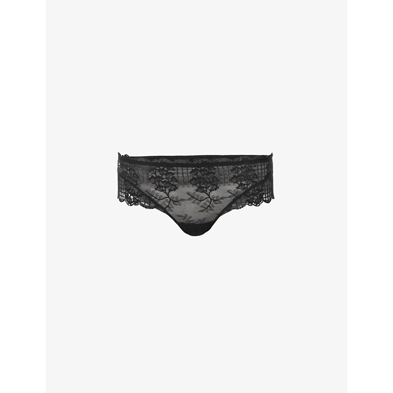  Simone Perele Reva floral mesh and lace briefs