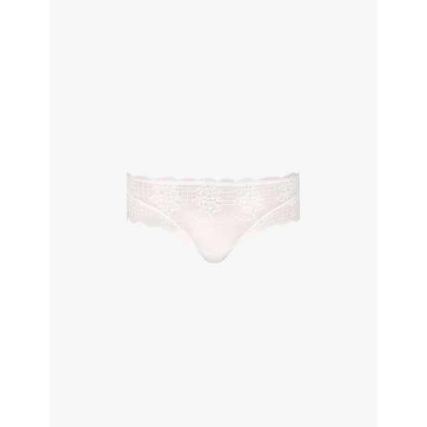  Simone Perele Reva floral mesh and lace briefs