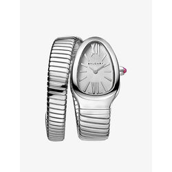 Bvlgari Serpenti Tubogas stainless-steel quartz watch