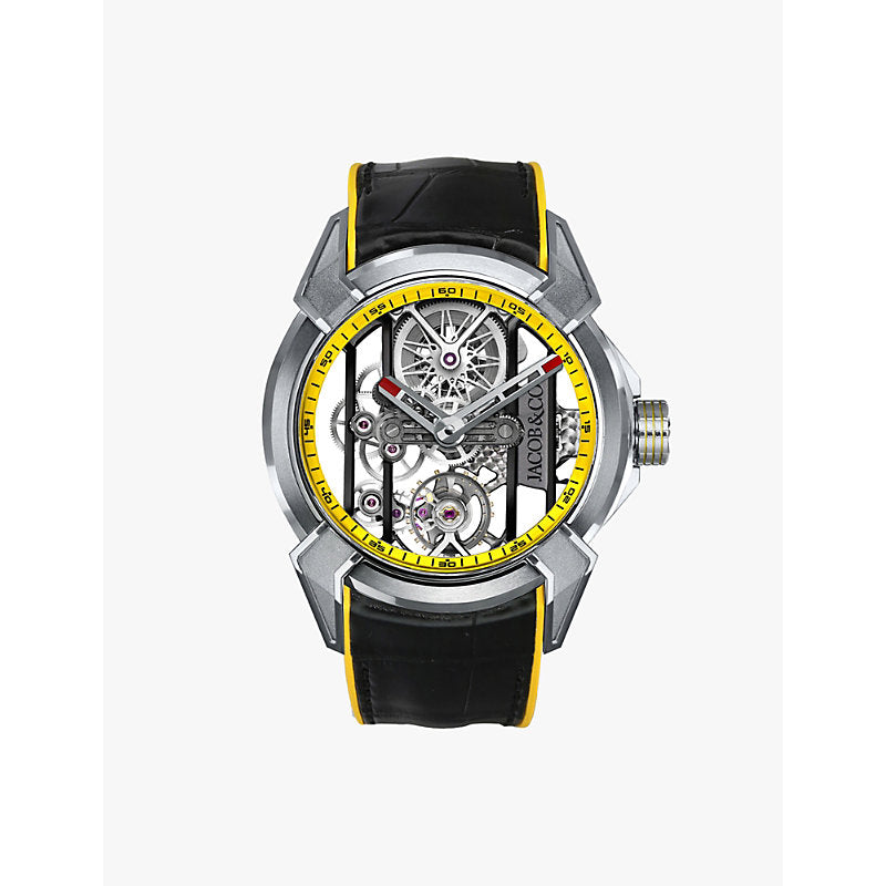 Jacob And Co EX110.21.AF.AI.ABRUA Epic X Racing titanium and rubber manual watch