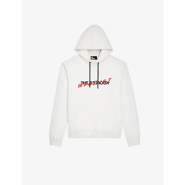  The Kooples Slogan-print relaxed-fit cotton hoody