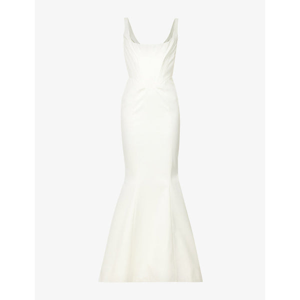  House Of Cb Estelle corseted satin wedding dress