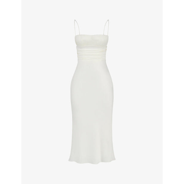 House Of Cb Lois corset satin midi dress | HOUSE OF CB