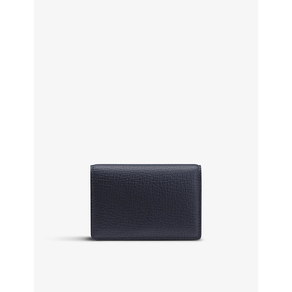  Smythson Ludlow snap-closure leather card case