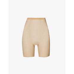  Wolford Semi-sheer high-rise stretch-tulle shorts