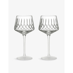 Waterford Lismore Arcus crystal wine glasses set of two