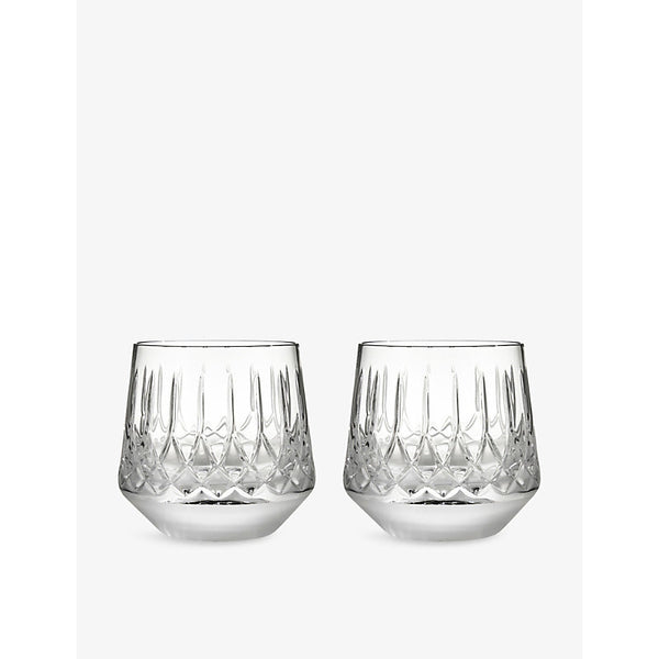 Waterford Lismore Arcus crystal tumblers set of two