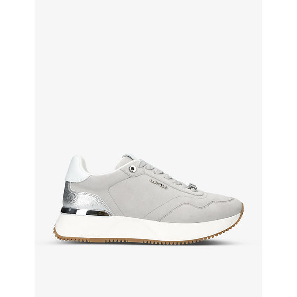 Carvela Flare contrast-sole suede low-top trainers