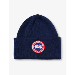 Canada Goose Arctic Disc ribbed wool beanie hat | CANADA GOOSE