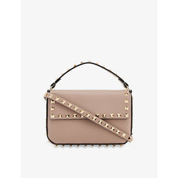  Valentino Garavani Rockstud-embellished leather cross-body bag