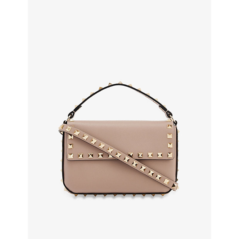  Valentino Garavani Rockstud-embellished leather cross-body bag