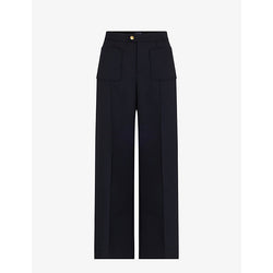  Soeur Harry wide-leg high-rise woven trousers