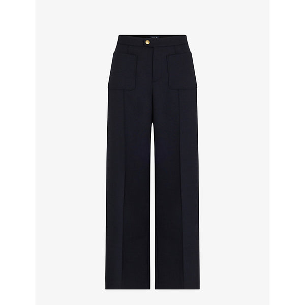  Soeur Harry wide-leg high-rise woven trousers