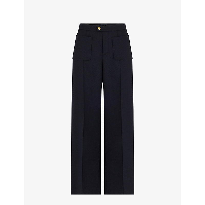  Soeur Harry wide-leg high-rise woven trousers