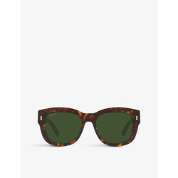 Gucci GG1110S square-frame tortoiseshell sunglasses