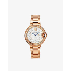 CRWJBB0082 Ballon Bleu de Cartier 18ct rose-gold, 0.79ct brilliant-cut diamond automatic watch