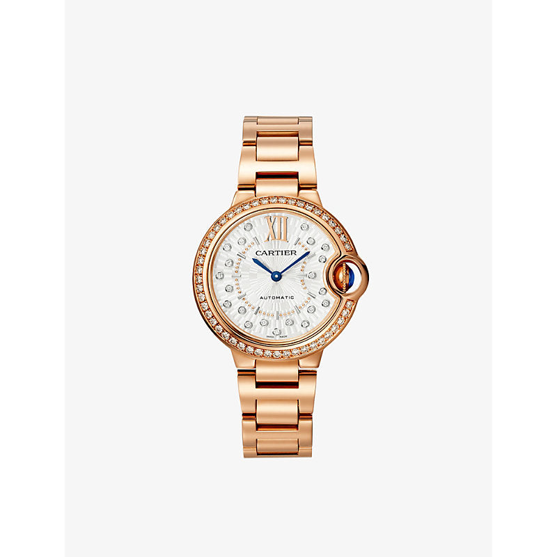 CRWJBB0082 Ballon Bleu de Cartier 18ct rose-gold, 0.79ct brilliant-cut diamond automatic watch