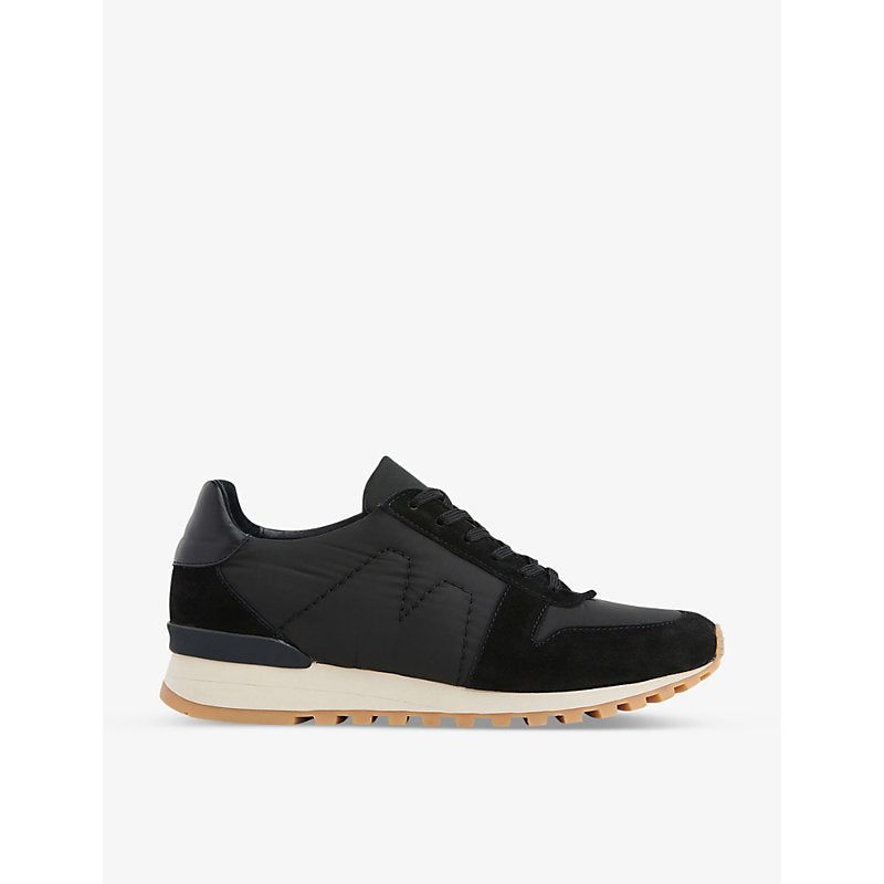 Whistles Silas padded leather and nylon low-top trainers