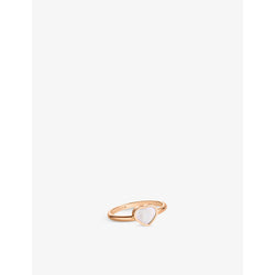 Chopard My Happy Hearts 18ct rose-gold and mother-of-pearl ring